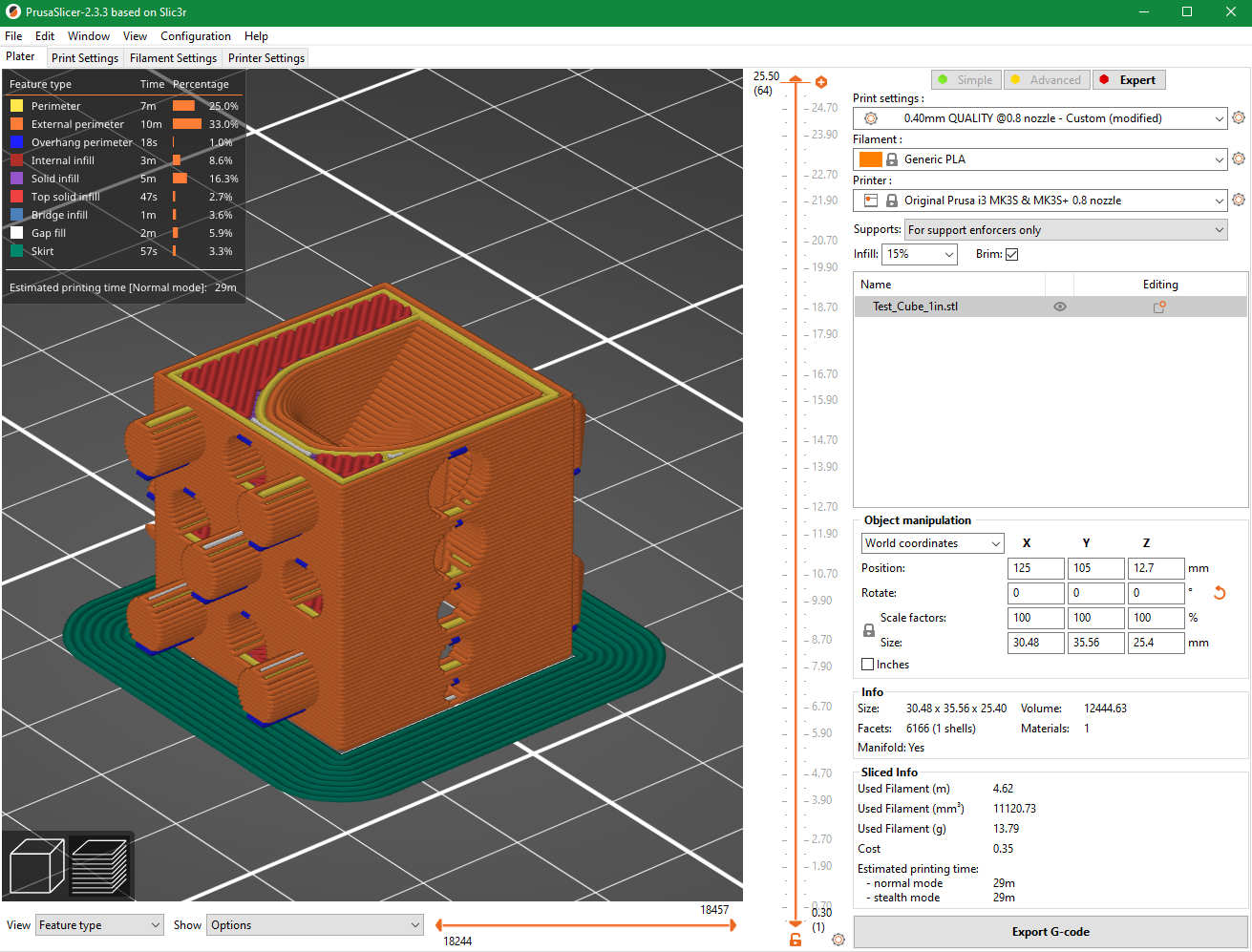 Test Cube 1 inch by WiringNinja | Download free STL model | Printables.com