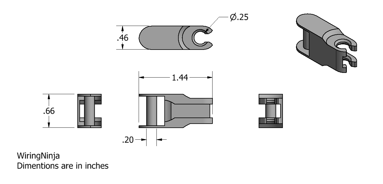 Miniatura 3 do modelo 3D Interlocking Chain Clip