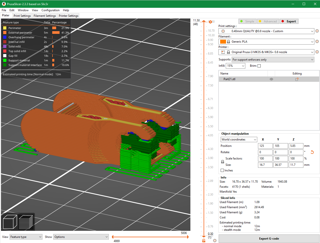 Miniatura 4 do modelo 3D Interlocking Chain Clip