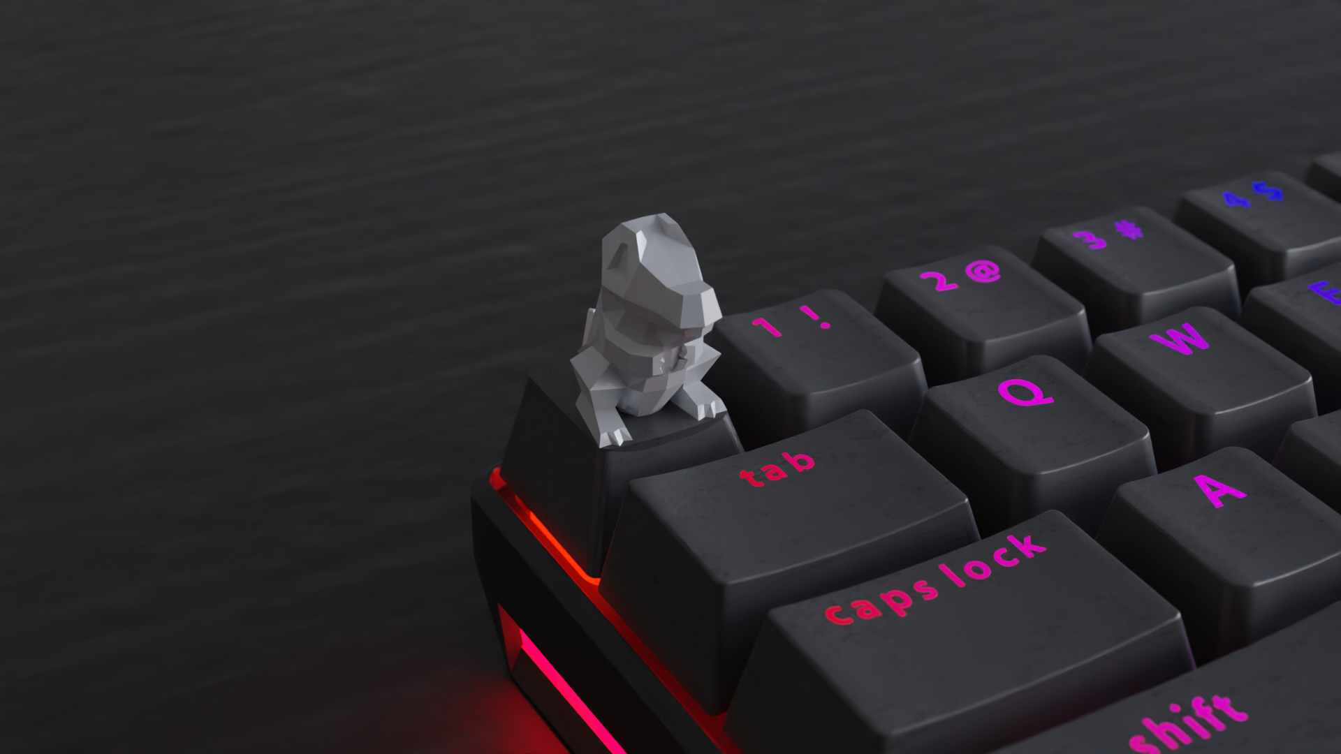Keycap Low Poly Totodile
