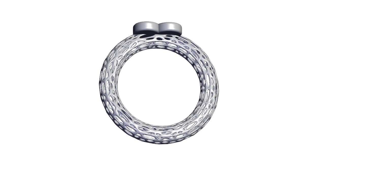 Miniatura 3 do modelo 3D Heart ring