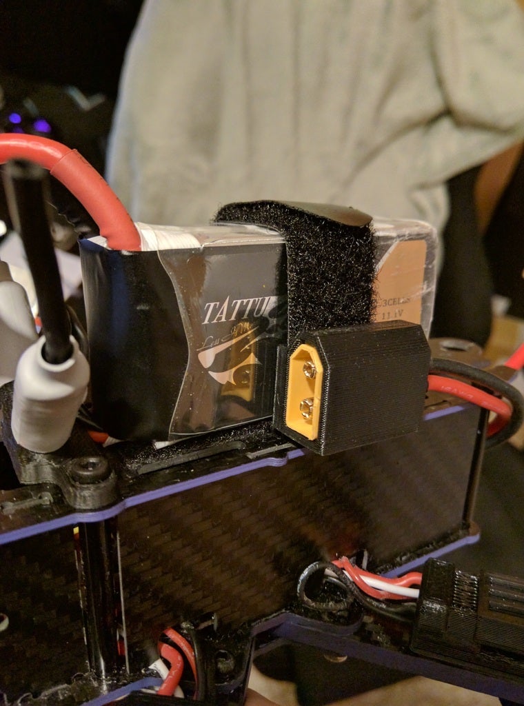 XT60 Strap Holder by Kattstryparen Download free STL model