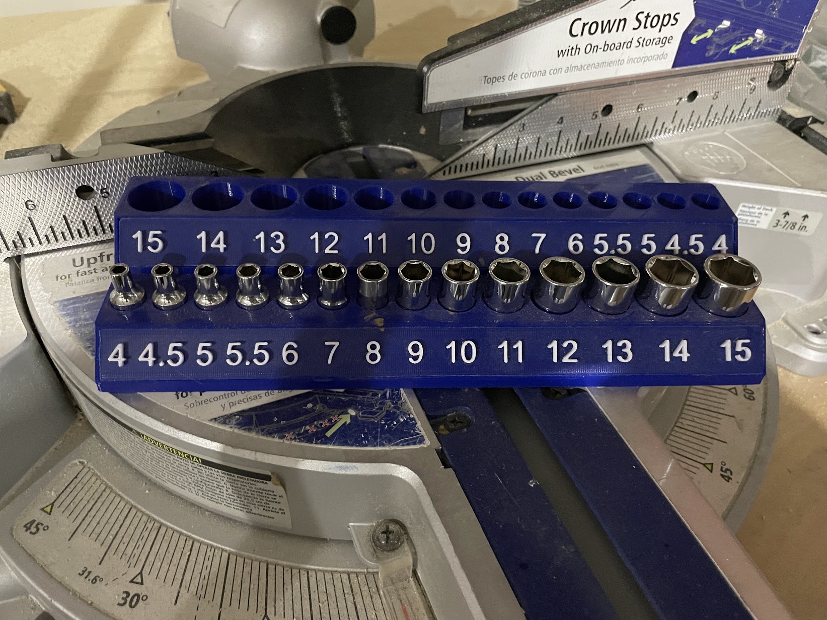1/4 METRIC Socket Holder for Deep and Standard Sockets