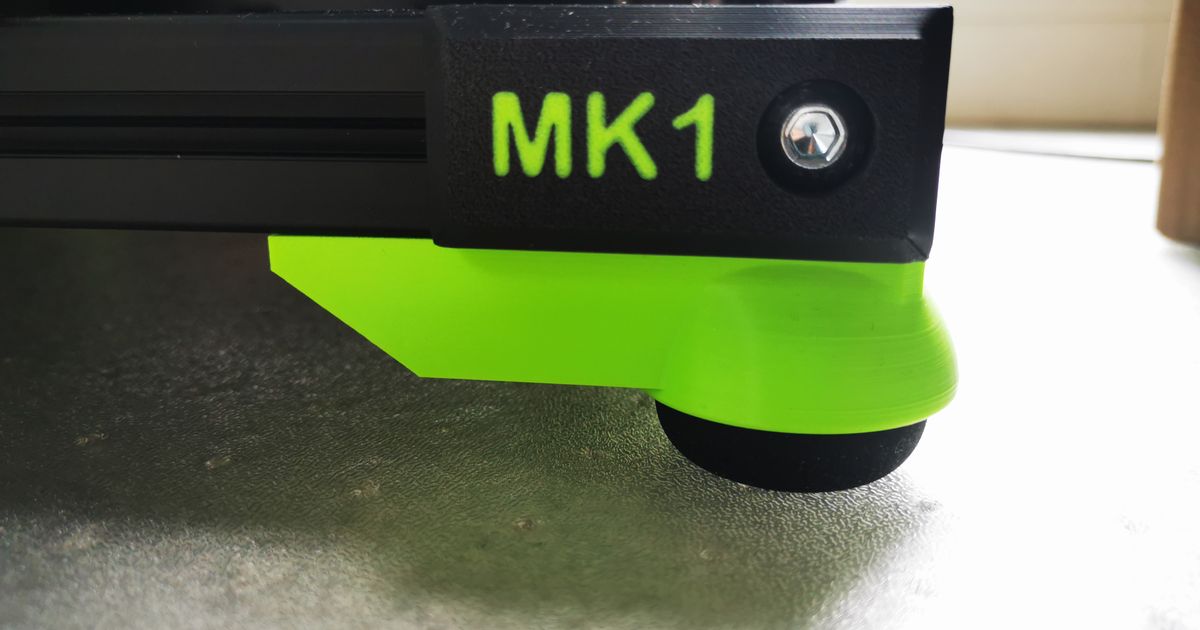 Silent 3D Printer Feet Squash ball corner feet for 3030 frames by