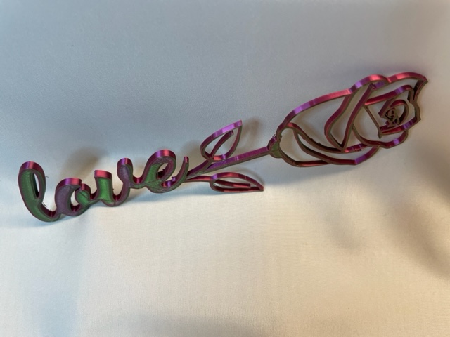 Valentine love rose