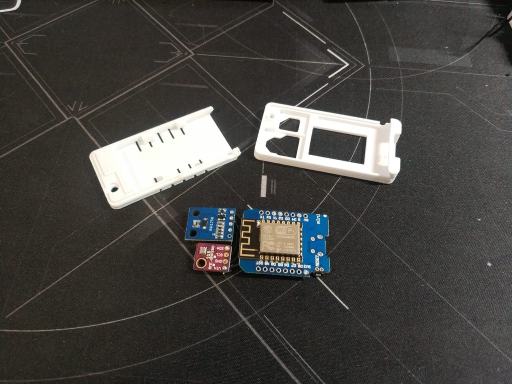 Smarthome Sensor ESPHome 8266 Temp, Humidity, Light, Air pressure by