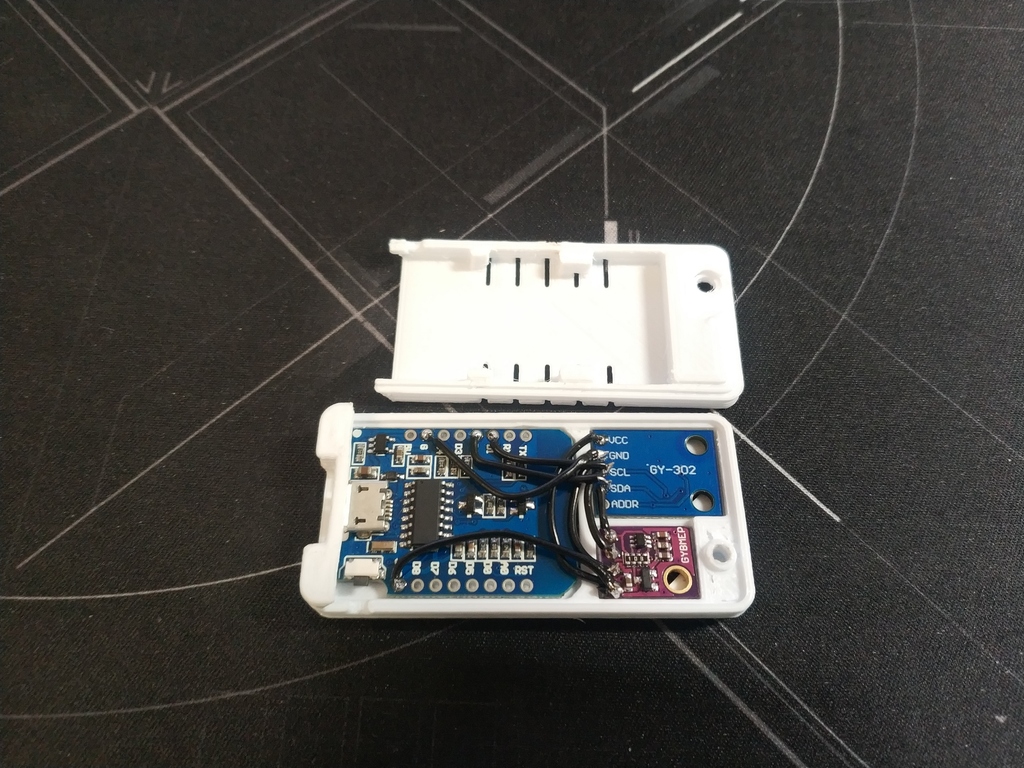 Smarthome Sensor ESPHome 8266 Temp, Humidity, Light, Air pressure by