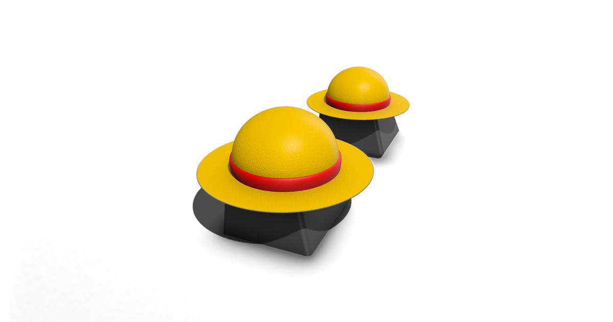 Luffy's Straw Hat One Piece keycaps by PhiRequiem Download free STL