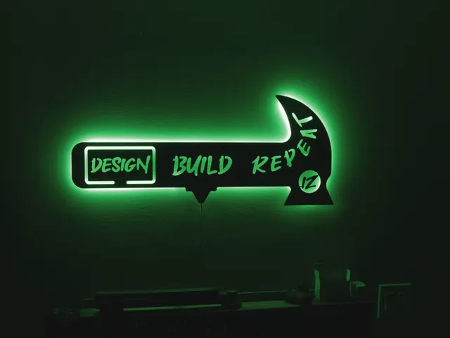 Custom DIY LED Sign + Mounting Hardware