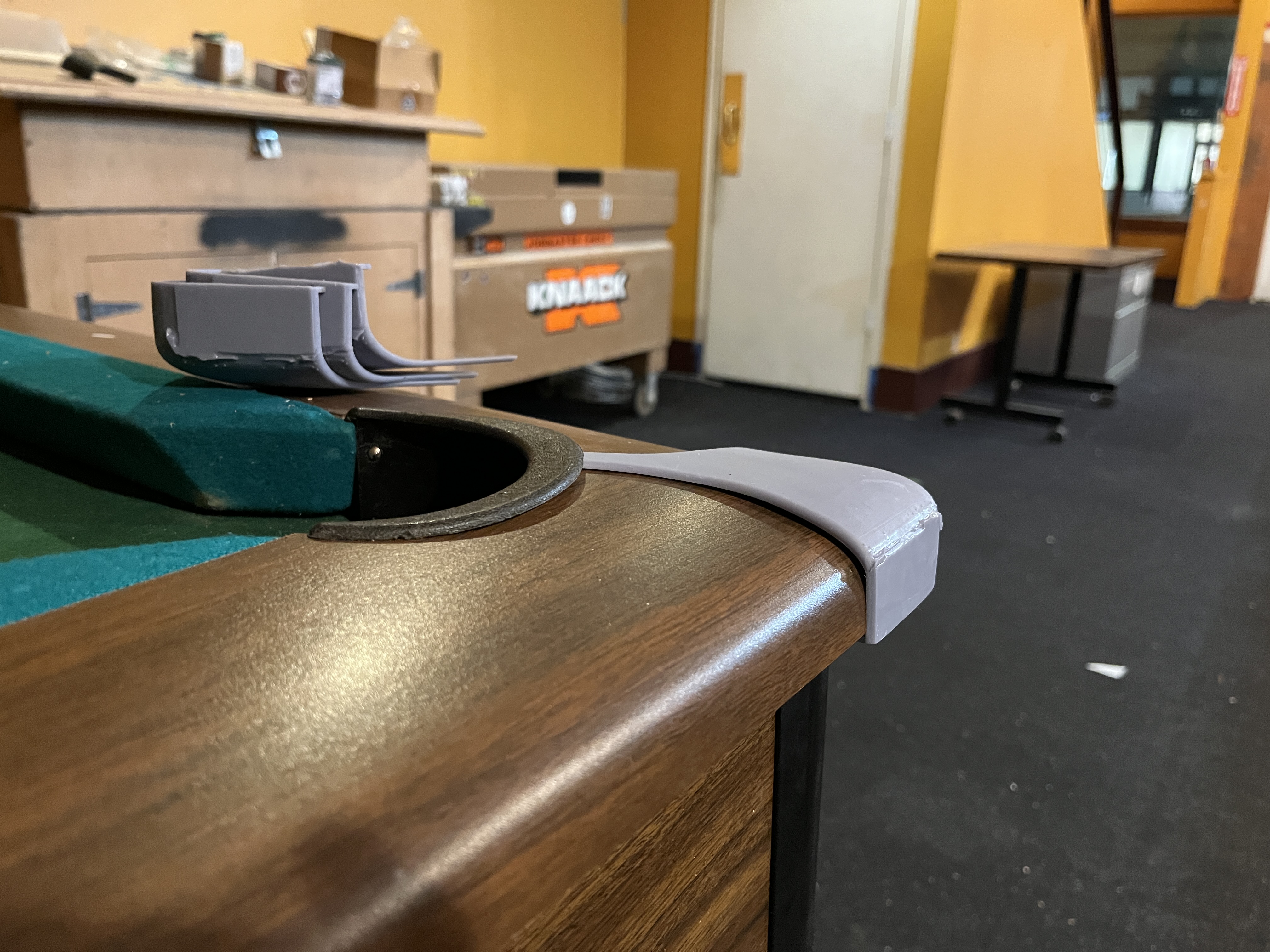pool table corner