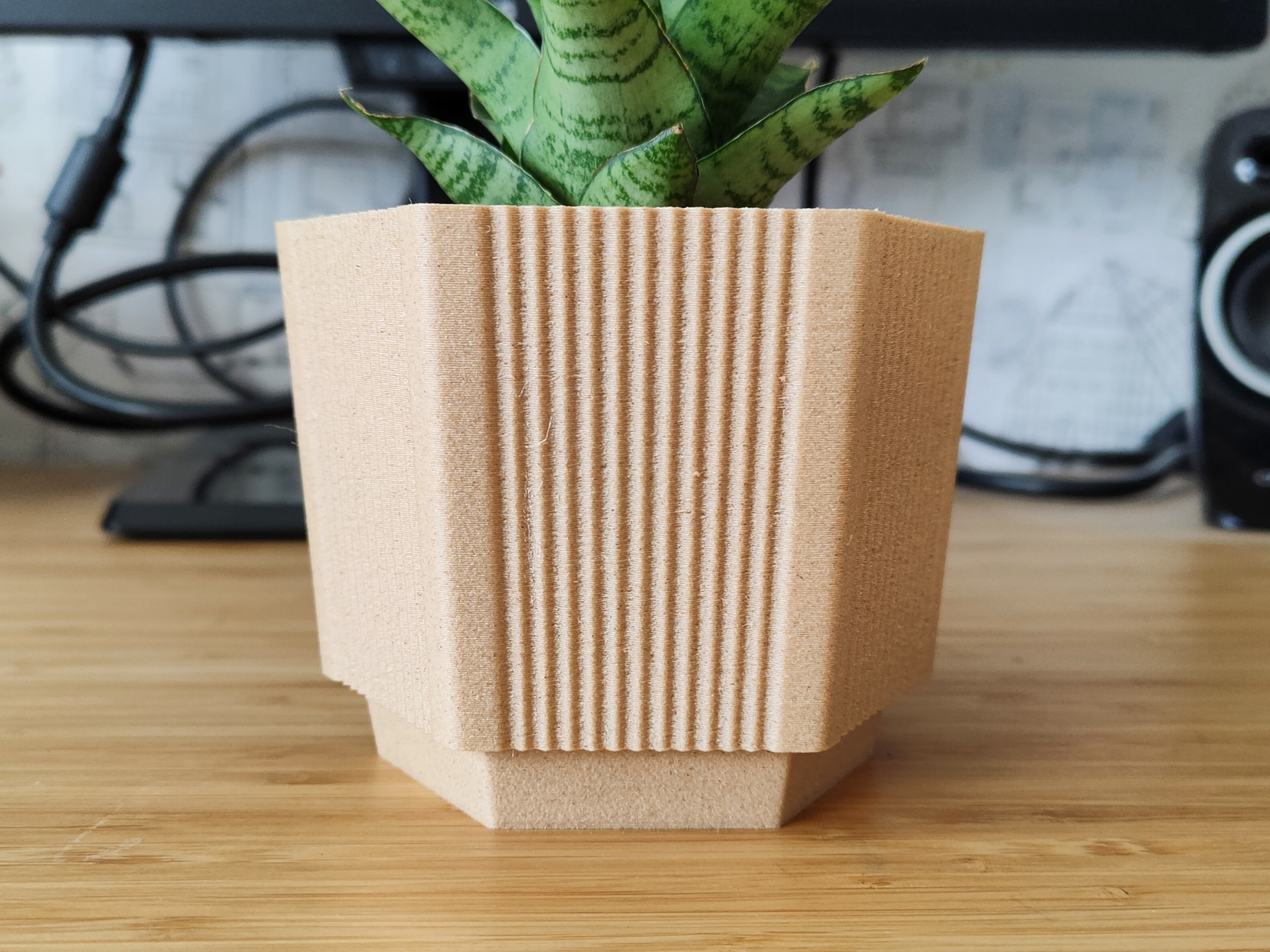 Aztec V-shaped Pot and Planter - Ancient design