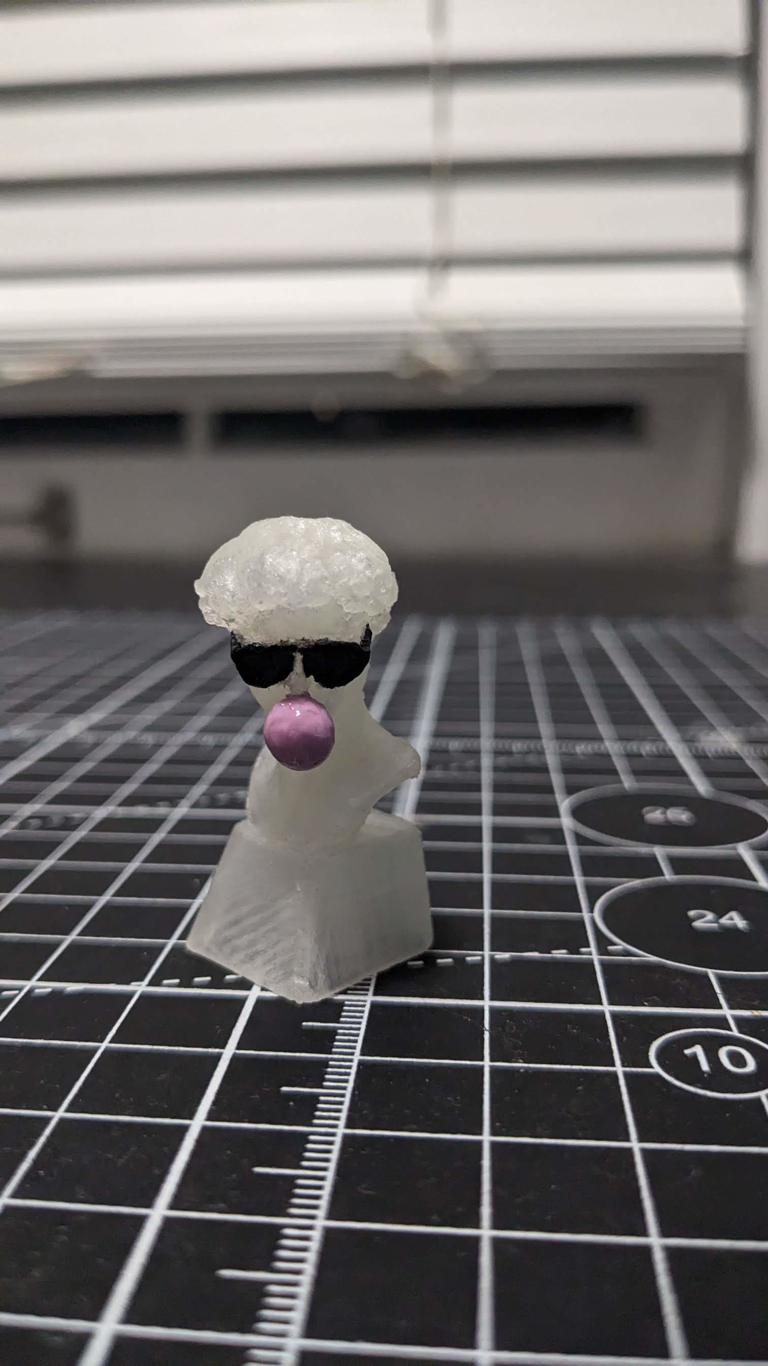 Michelangelo's Vaporwave Bubble Gum David (NOW WITH SUNGLASSES!)