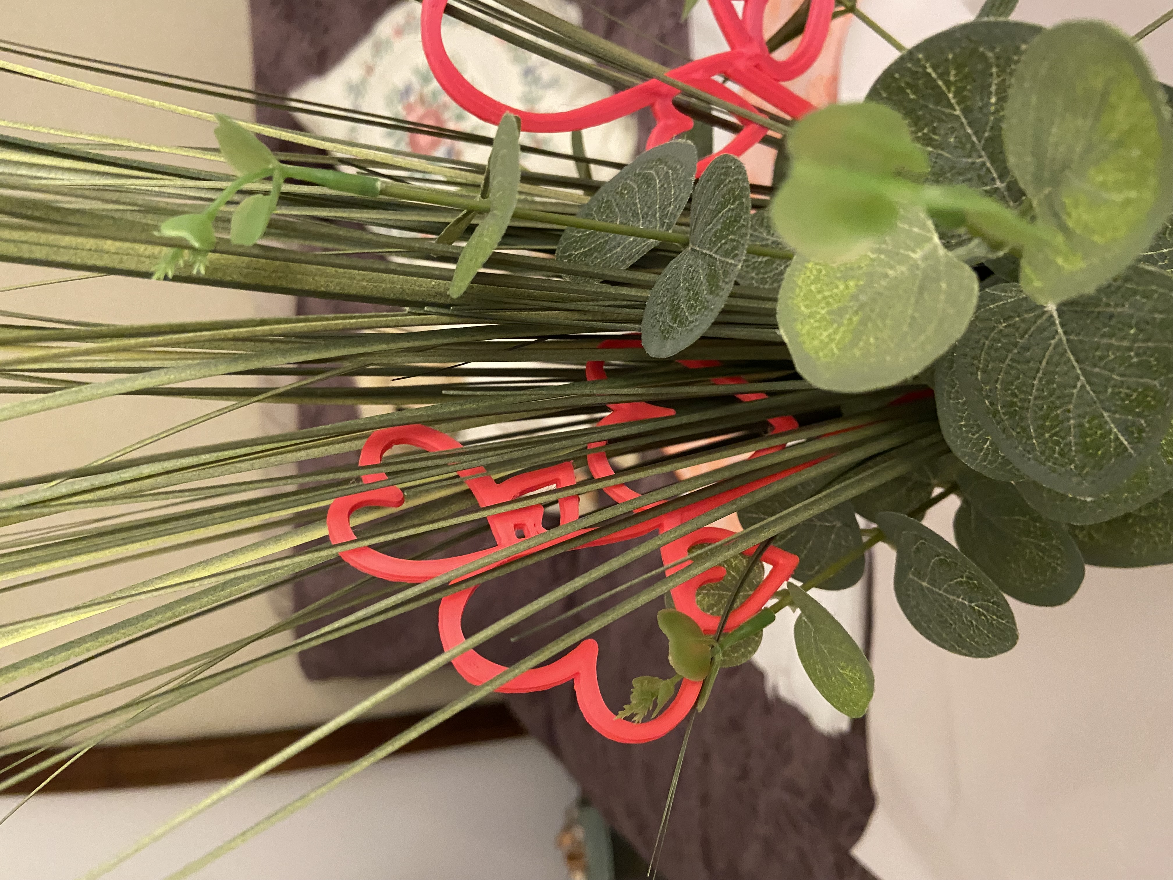 Hearts Plant Spike/Cake topper