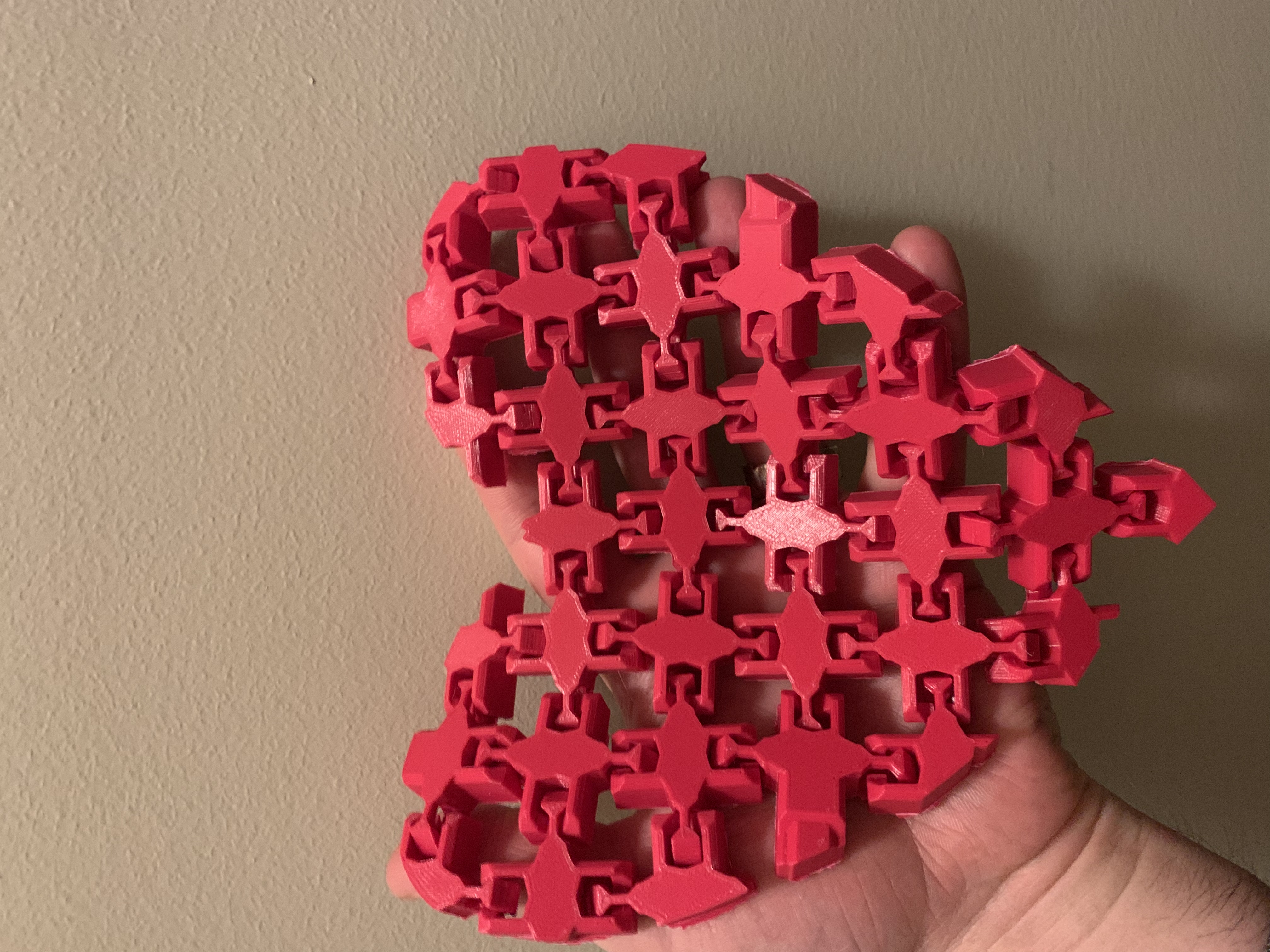 Flexi heart fabric ( print in place )