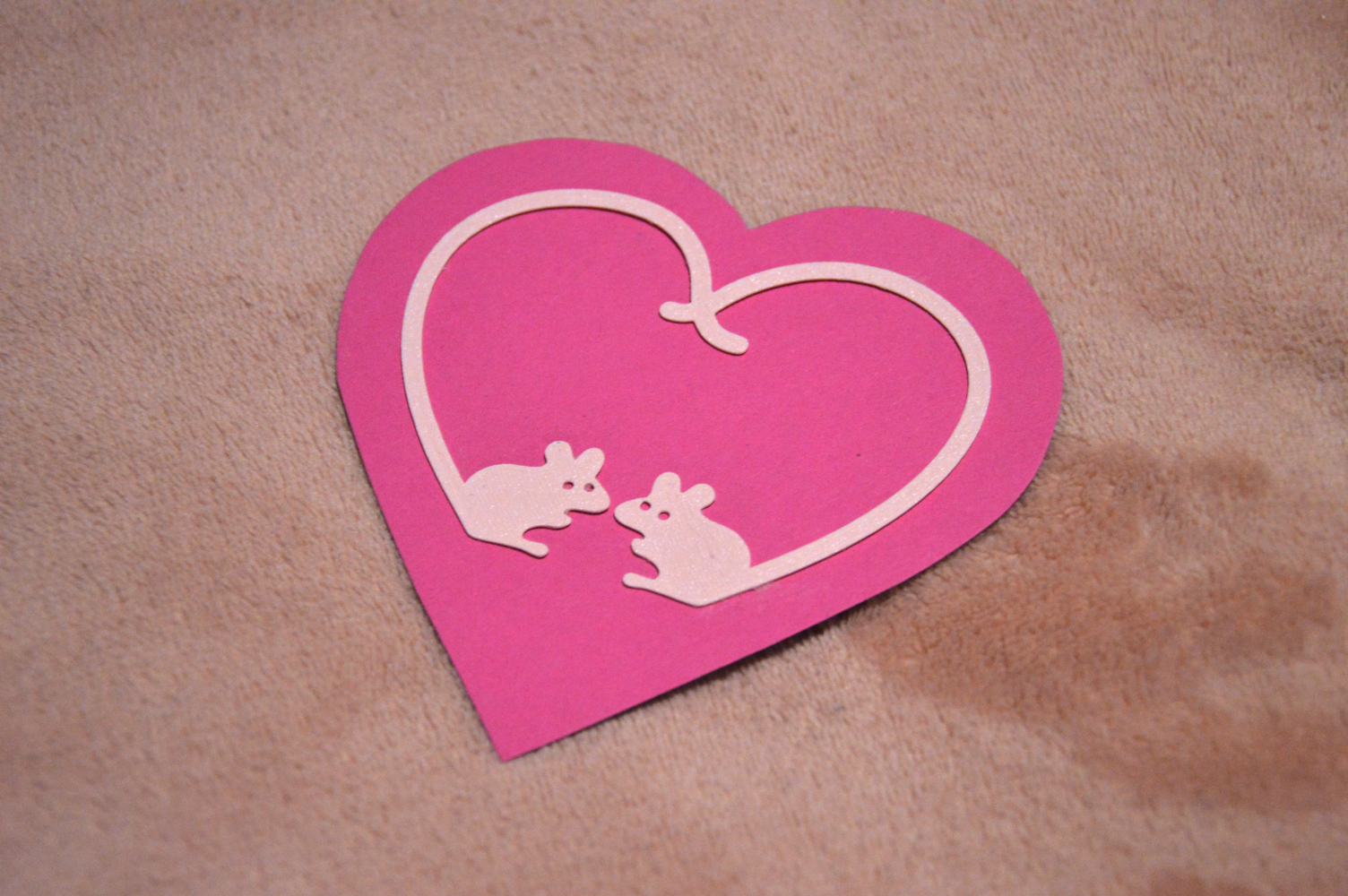 Love Mice - A card decoration