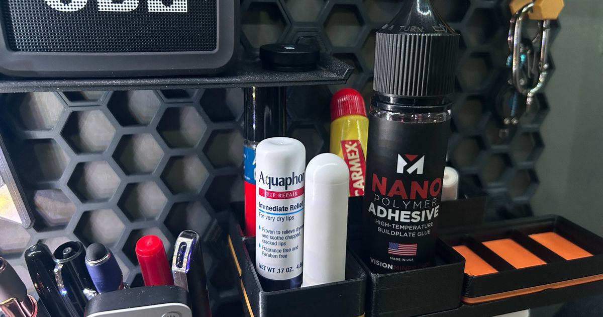 Gridfinity 50/60ml Bottle Holder by K2_Kevin Download free STL model