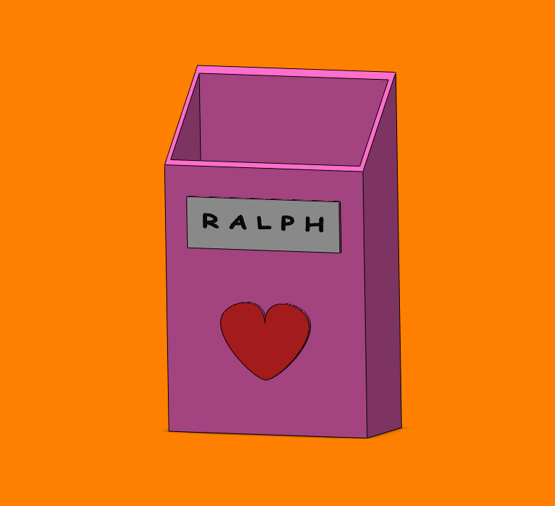 Ralph's Valentines day card and box by Umpy | Download free STL model ...