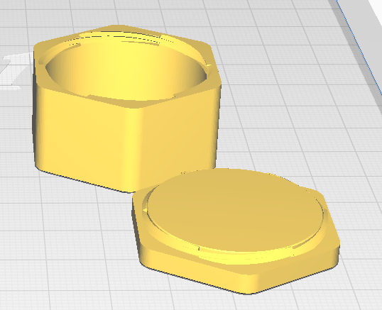 Miniatura 2 do modelo 3D New hexagonal box