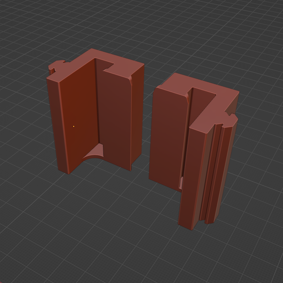 Ender 3 V2 Mounts for Raspberry PI Snap-Fit Case 3D model thumbnail