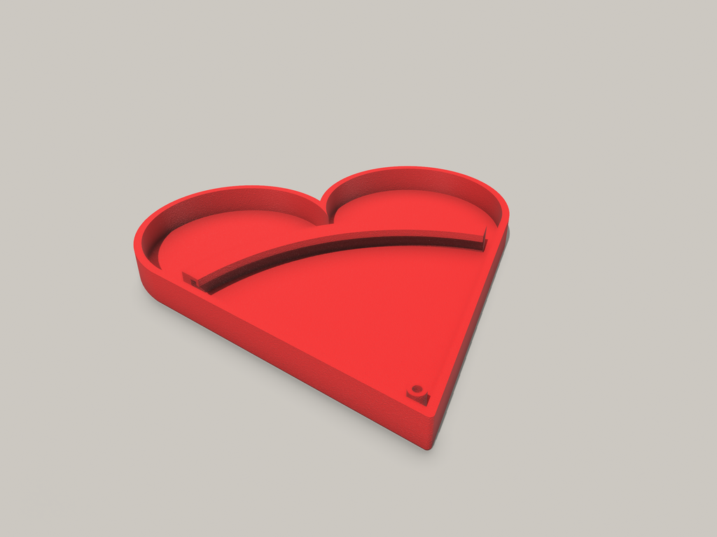Miniatura 4 do modelo 3D Heart Shaped Ring Box