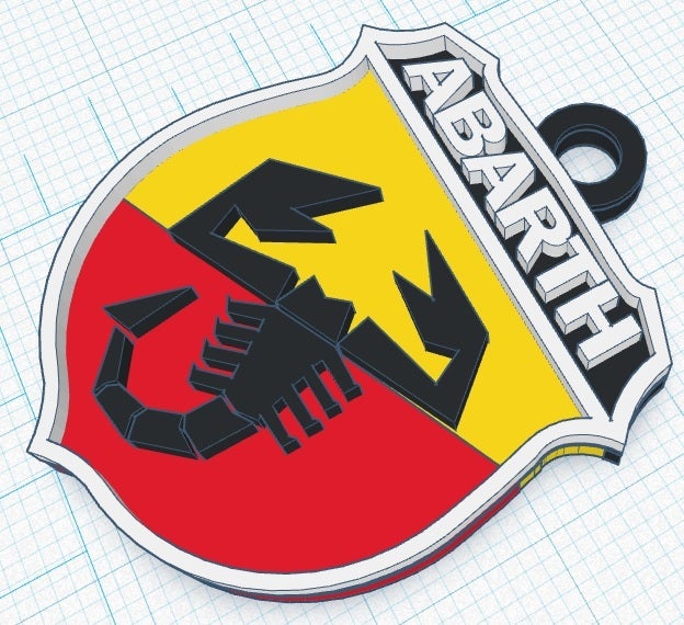 Abarth Keychain 125KHz RFID Tag