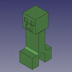 minecraft creeper sandform by Julian nussbaum, Download free STL model