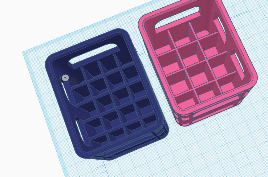Filled bottom crates
