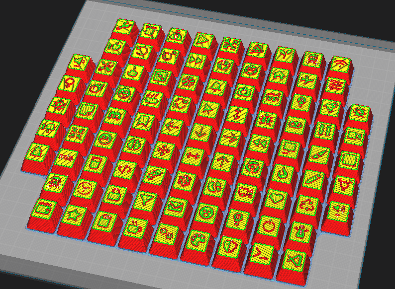 Miniatura 2 do modelo 3D 91 ICON KEYCAPS