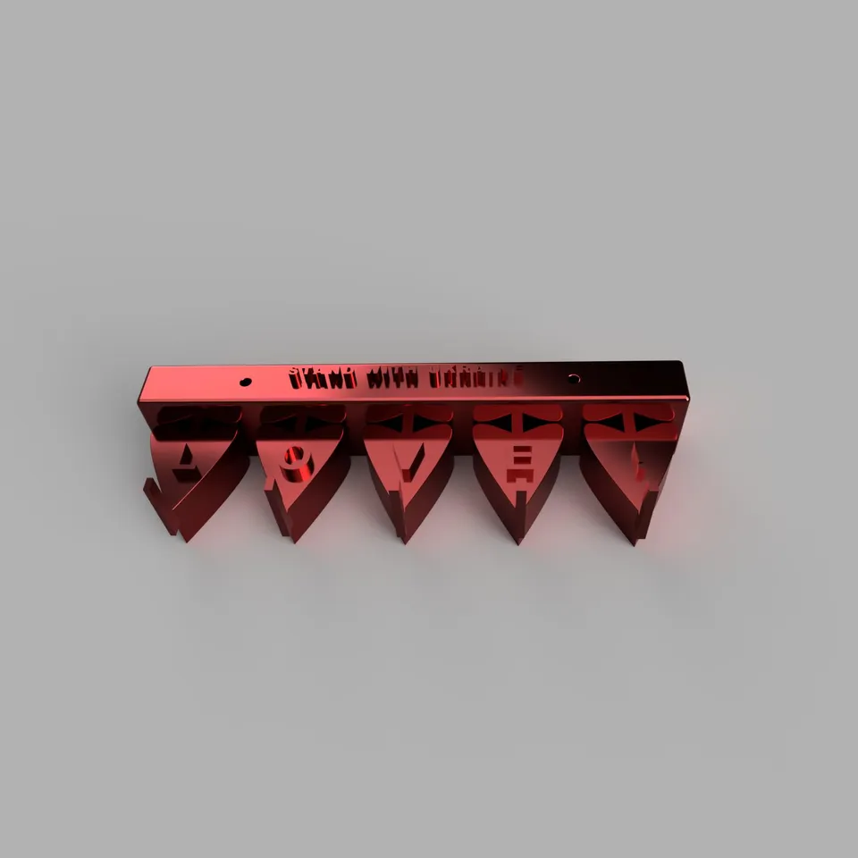 Valentine Heart Kitchen Wall Hanger by stoy22 | Download free STL model ...