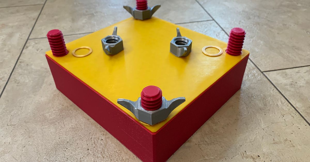 Sustainable Reusable Gift Box Bolted Storage Box By K makesstuff 