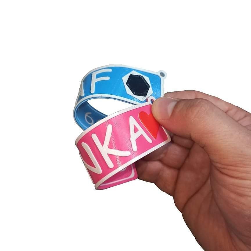 Two sided Keychain with Name (Nick) + Phone Number (or any text) by