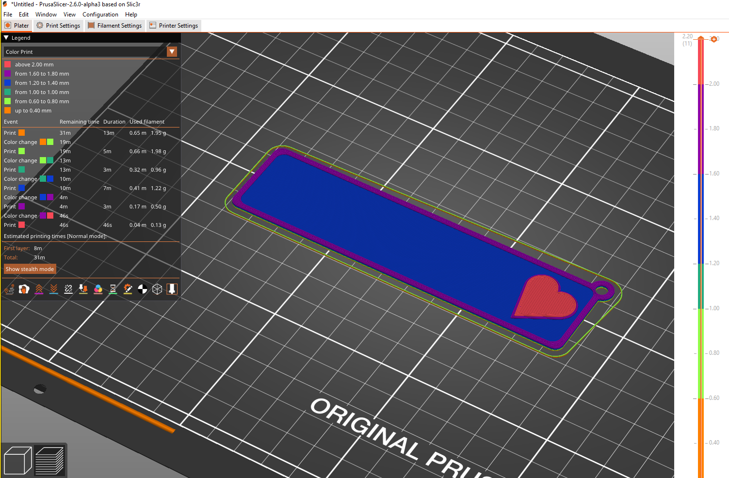 Two sided Keychain with Name (Nick) + Phone Number (or any text) by