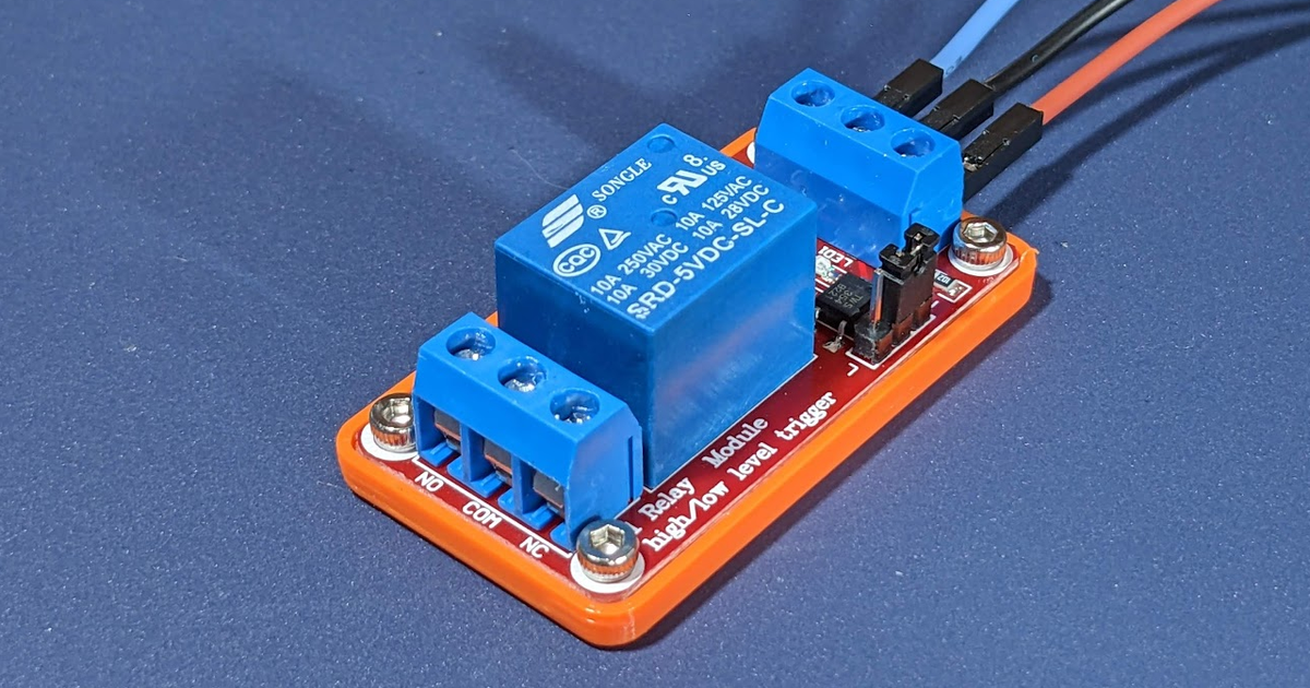 Single Channel Relay Bottom Cover by Extra Fox Download free STL