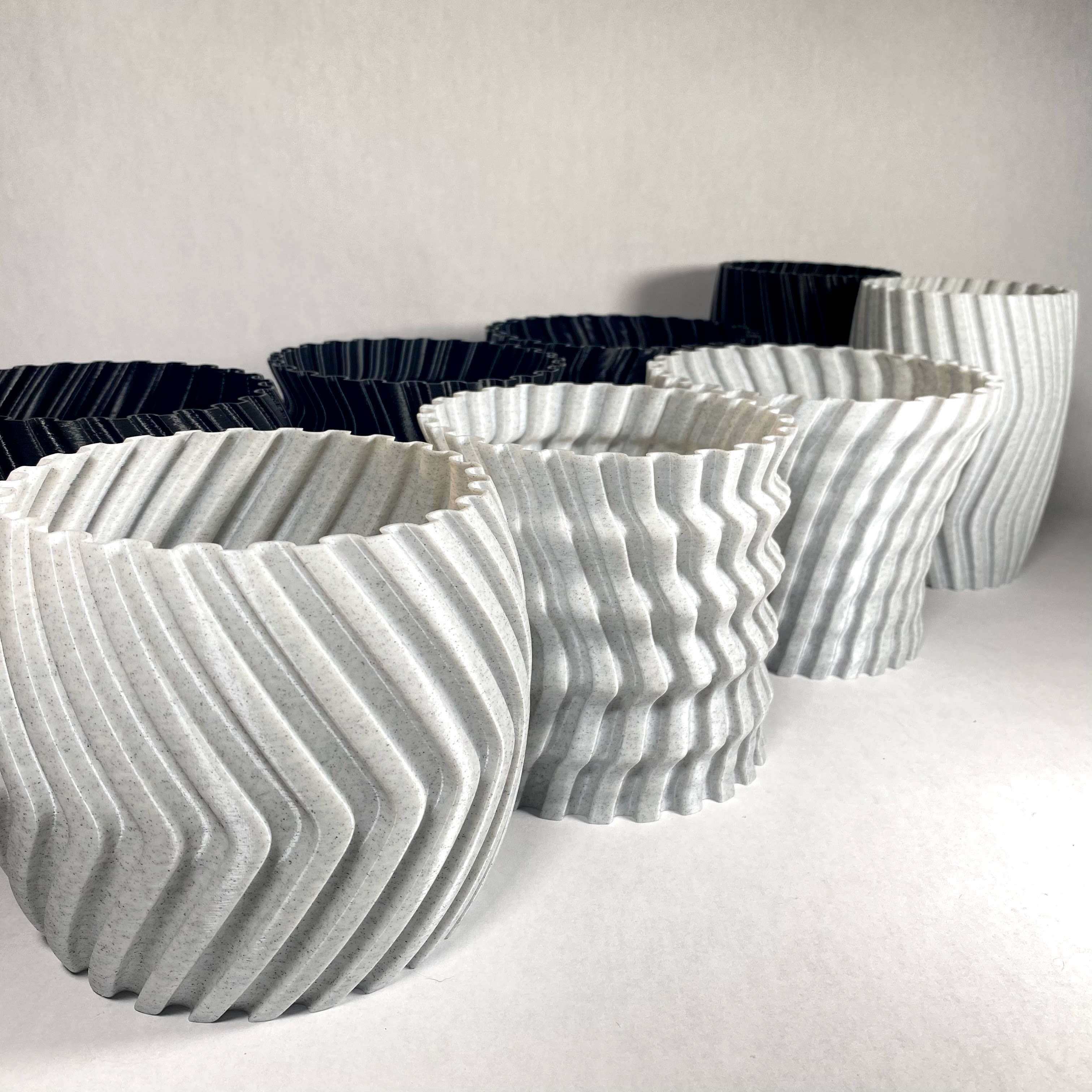 Miniatura 3 do modelo 3D Zig Zag Planters