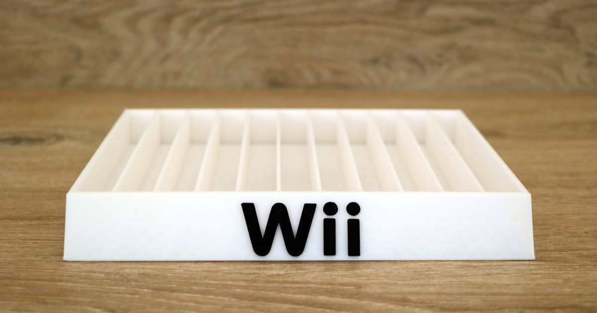 Wii, game storage (11 holes) by Marc Izquierdo Download free STL
