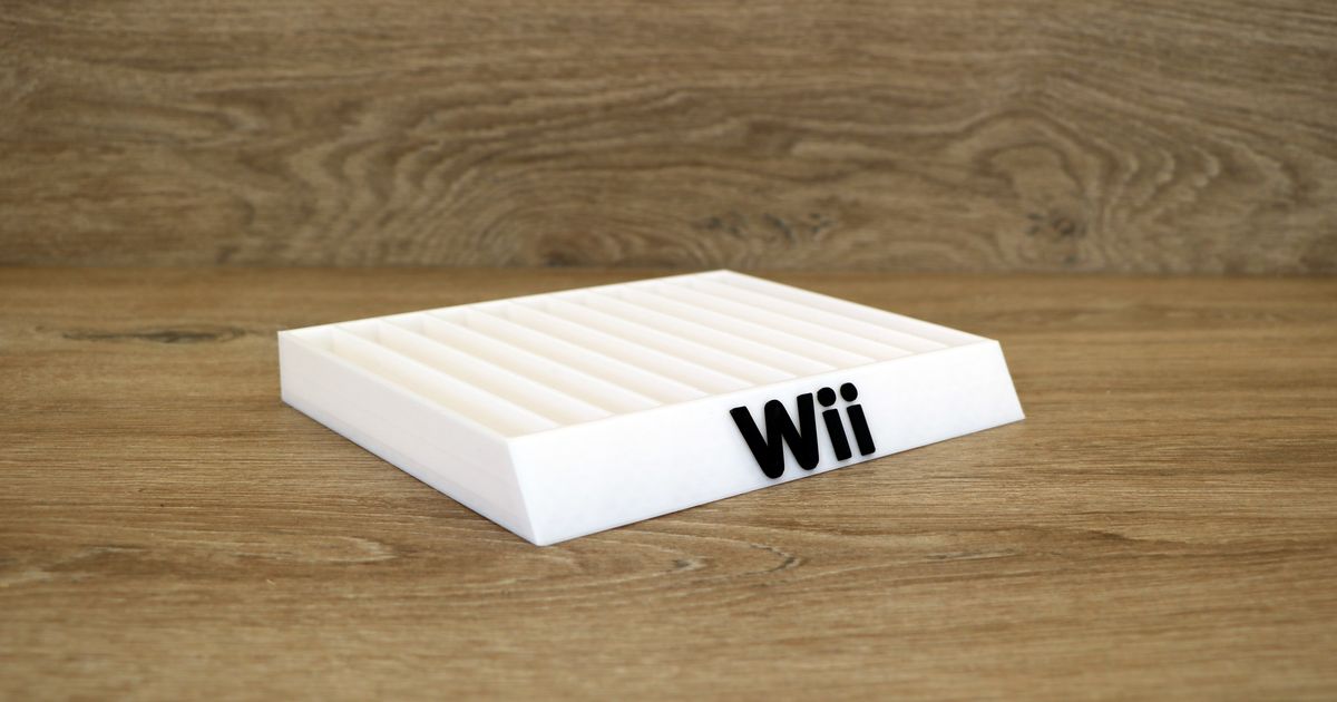 Wii, game storage (11 holes) by Marc Izquierdo Download free STL
