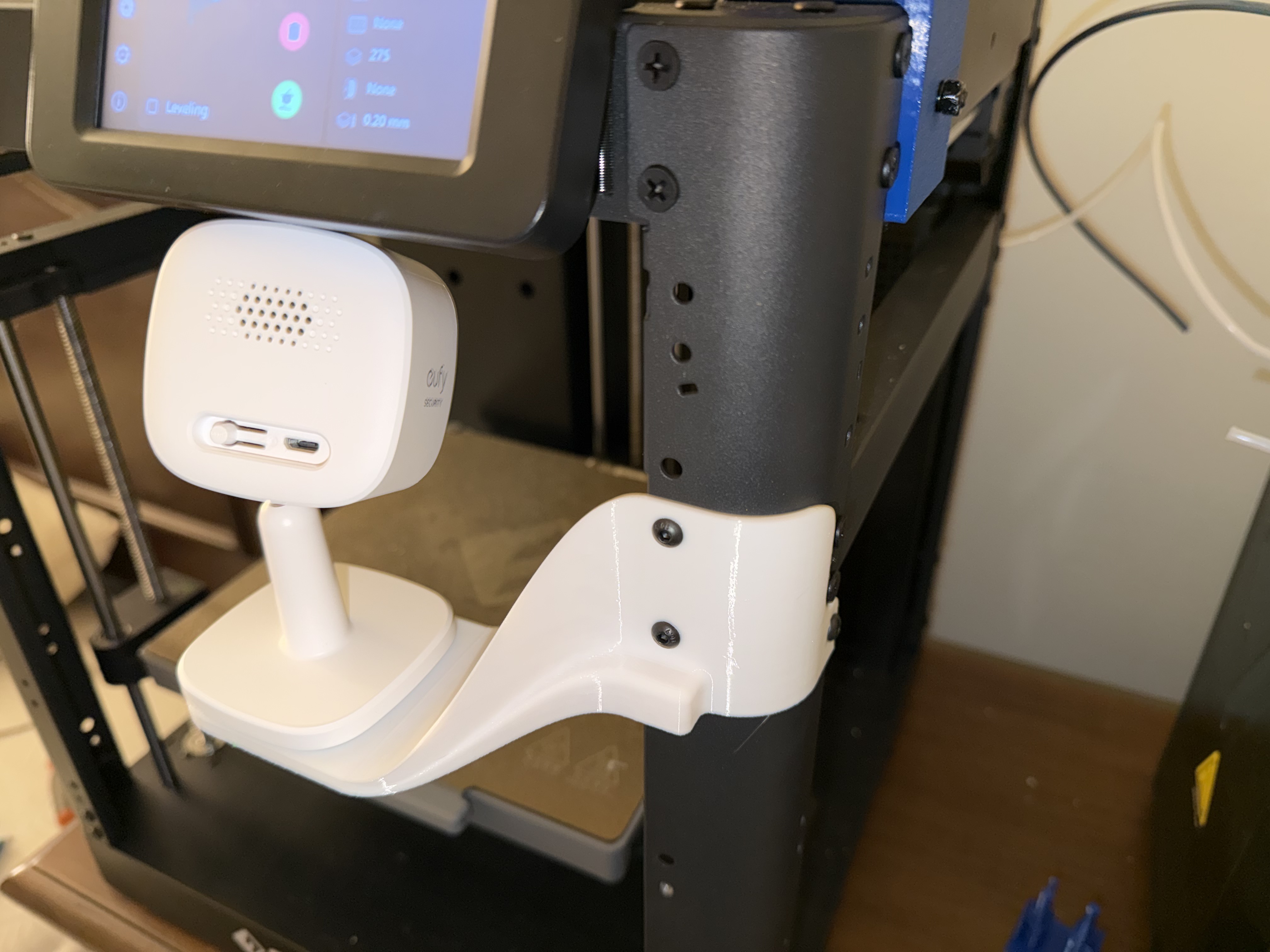 Eufy Indoor Cam 2K (T8400X) Camera Holder (No Enclosure) for Flashforge Adventurer 5M (AD5M) — thumbnail 2