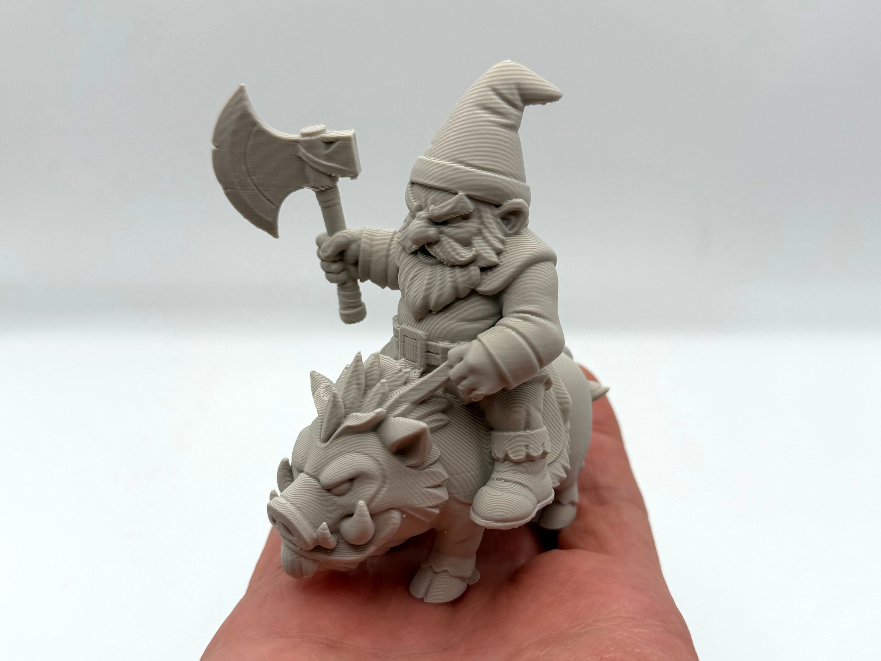 Gnome Hog Rider