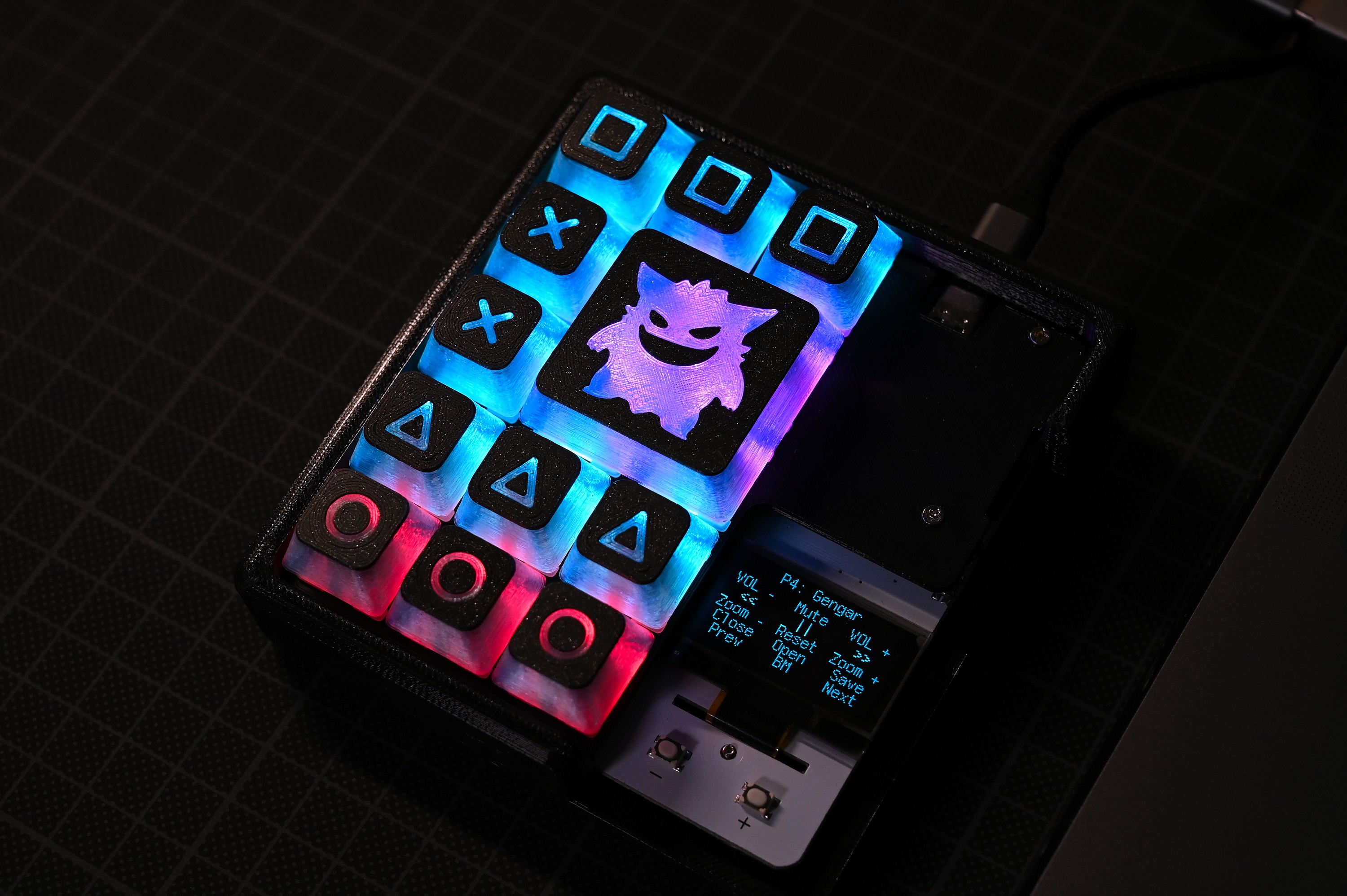 NP Profile Keycap - Gengar 2x2U and 1U (FDM & No Support)