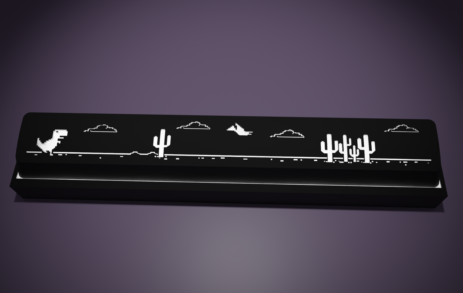 Miniatura 3 do modelo 3D Google dinosaur spacebar keycap