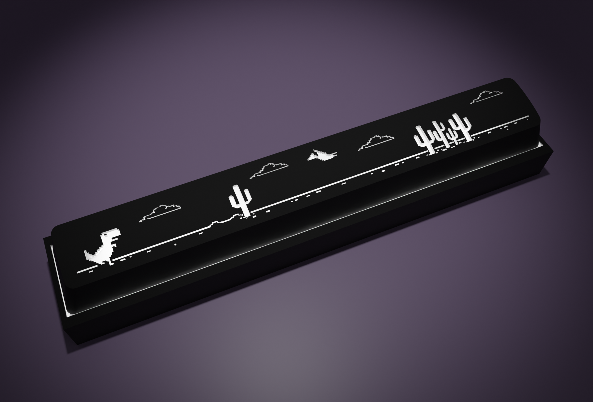 Google dinosaur spacebar keycap