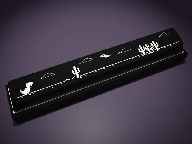 Google dinosaur spacebar keycap