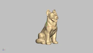 sitting Dog by Tomasz Milcewicz