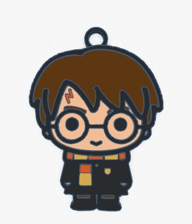 Llavero de Harry potter para imprimir a 5 colores