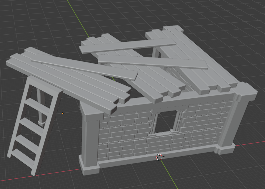 2" platform with ladder for wargaming
