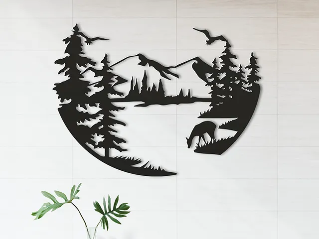 A river in the woods