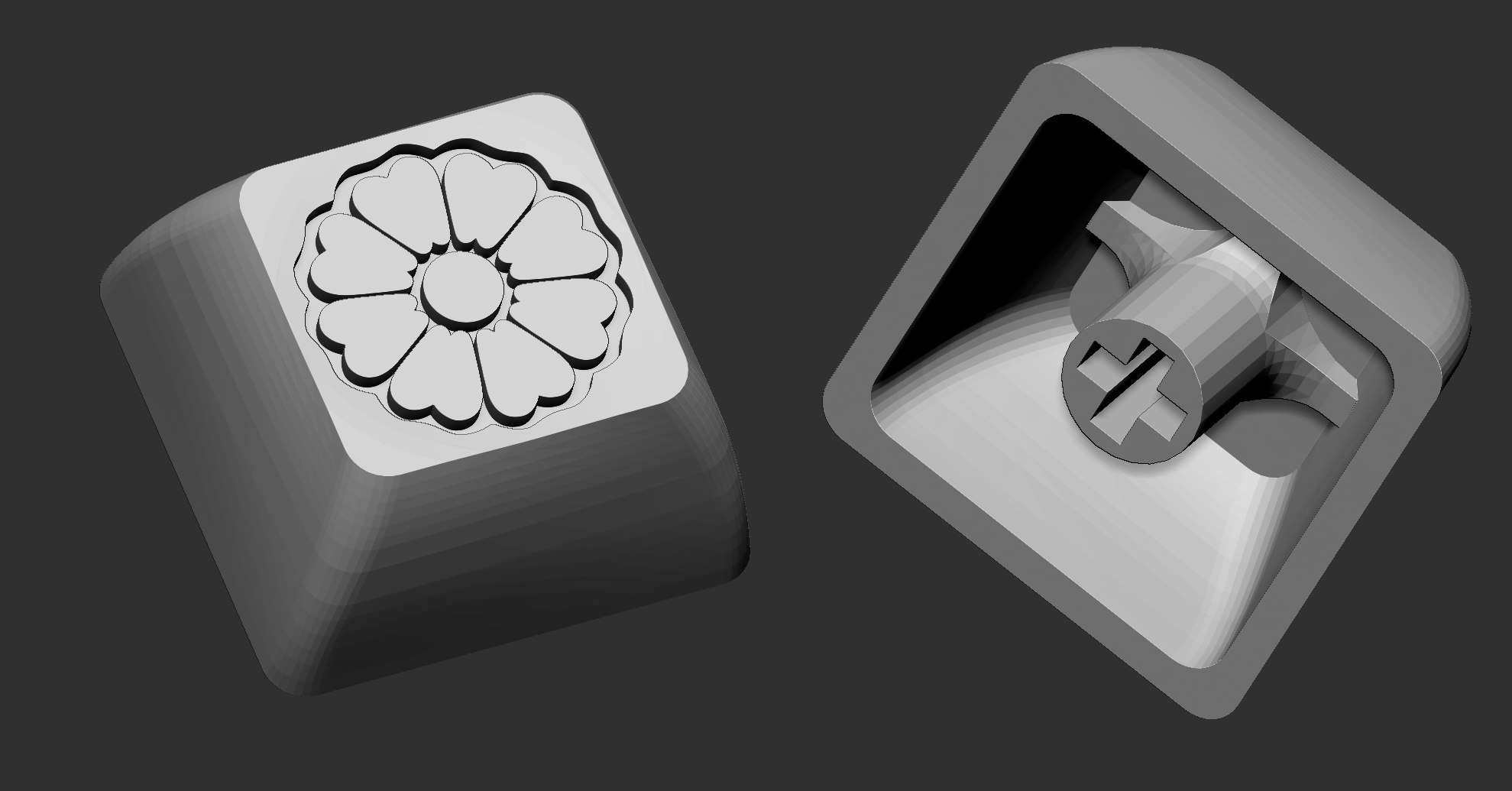 White lotus keycap