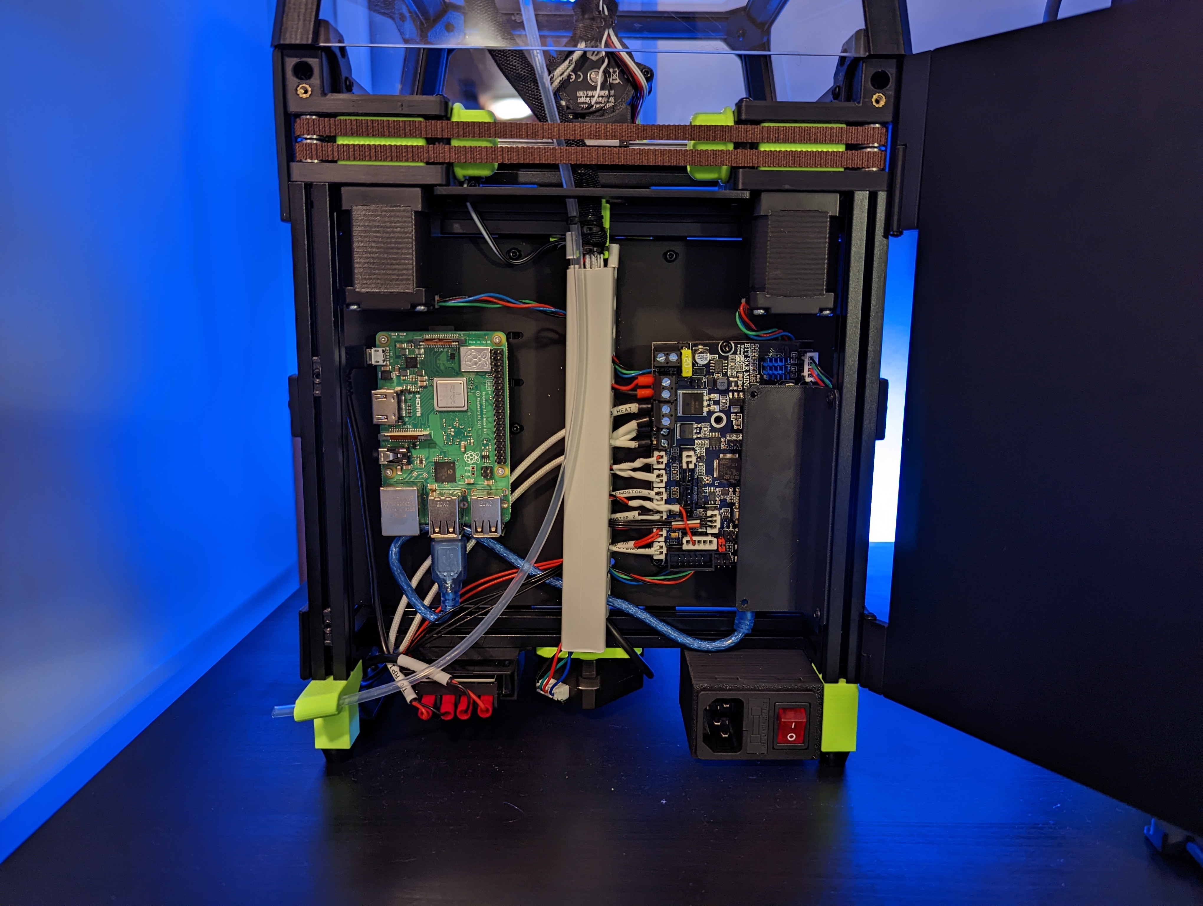 Voron V0 hinged rear panel