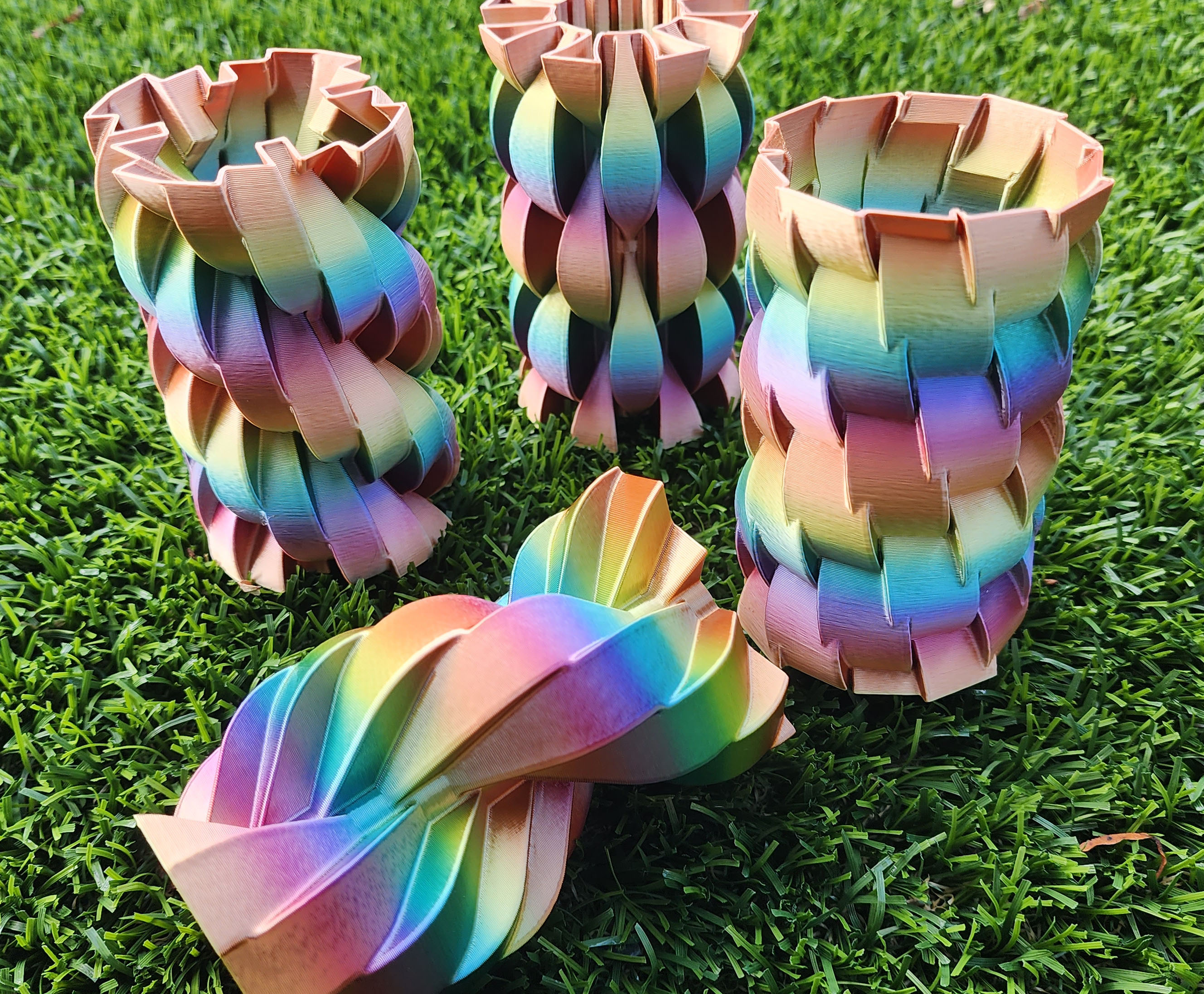 ᛥ Ribbon Spiral Vase Collection ᛥ by Triple G Workshop | Download free STL model | Printables.com