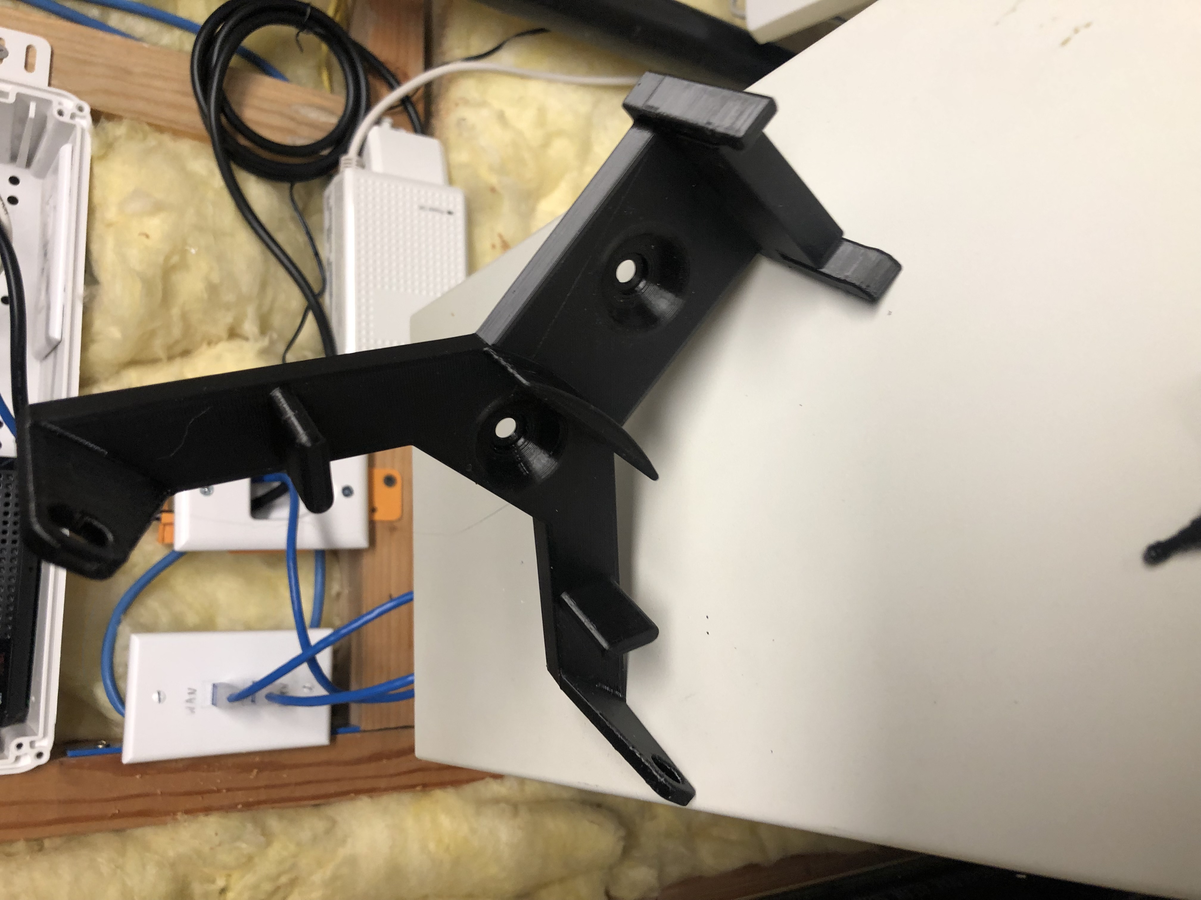 Asus RTAC68U Bracket for Leviton Structured Media Center by Jesse Schauer Download free STL